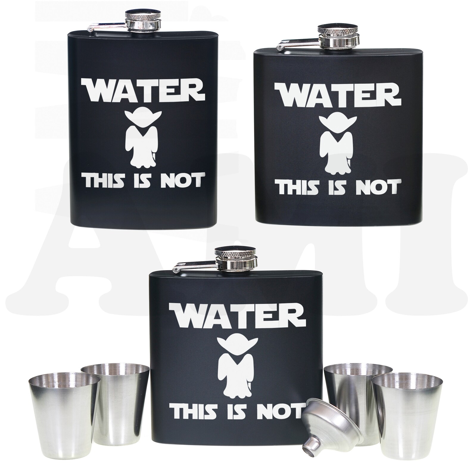 FUNNY Engraved 6oz or 8oz Hip Flasks or Hip Flask Sets. Black Etsy