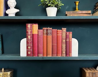Vintage Decorative Hardcover Books: Designer Bundle, Display Set - 10 Books