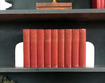 Classic Hardcover Book Bundle: Mark Twain's Works, Decorative Display Books by the Foot