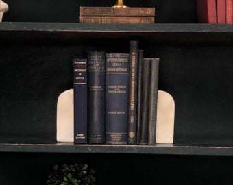 Classic Books by the Foot: Vintage Blue Reference Book Bundle Gold Gilt Office Home Library Decor