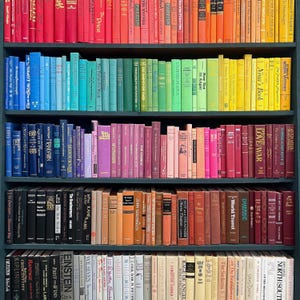 Books by the Foot | By Color | Decorative Designer Bundle | Collection of Real Readable Hardcover Books | Display Prop & Staging Set