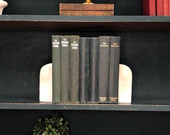 Classic Books by the Foot:  Vintage Dark Green Hymnal Collection Decorative Religious Books Home Library Decor