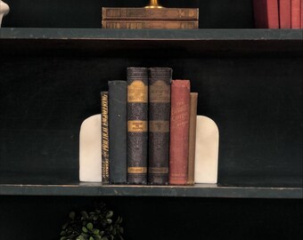 Classic Books by the Foot: Antique Reference Book Collection Ornate Encyclopedia Dark Academia Library Decor