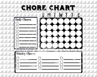monthly chore chart etsy printable monthly chore chart