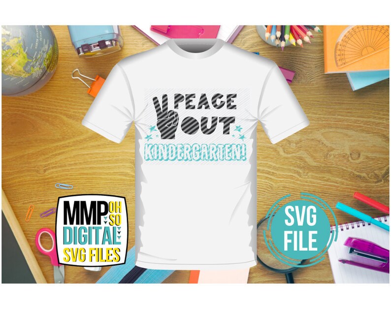 Download Instant Download Peace Sign Svg File Silhouette Last Day Of School Peace Out Kindergarten Svg Cricut Cuttable Design End Of School Clip Art Art Collectibles Safarni Org