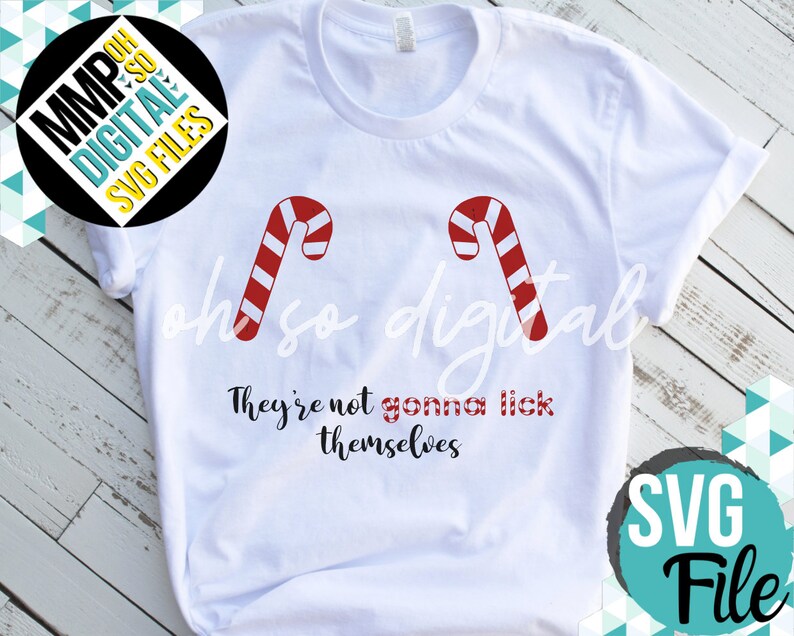 Candy Cane SVG Adult Humor Christmas SVG They're Not Etsy