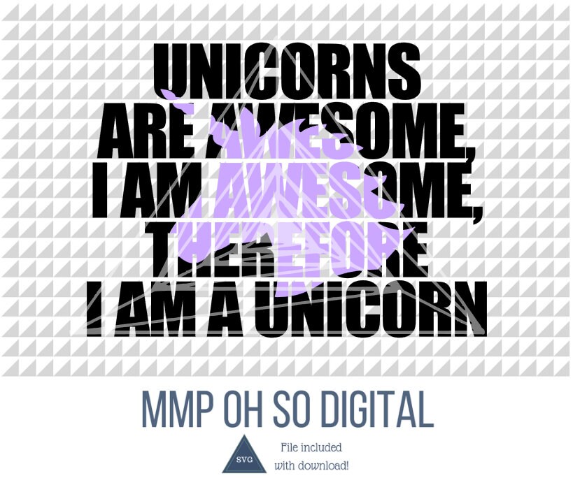 Download Unicorn Svg Unicorn Shirt Quote Svg Unicorns Are Awesome Etsy