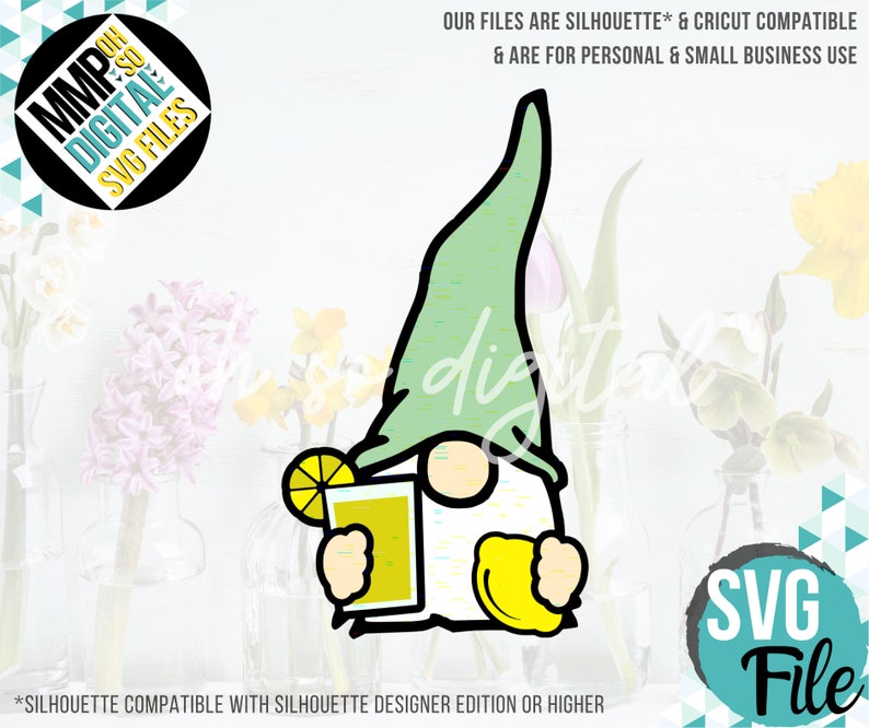 Download Spring Gnome SVG Lemonade Gnome SVG Lemon Spring Decor | Etsy