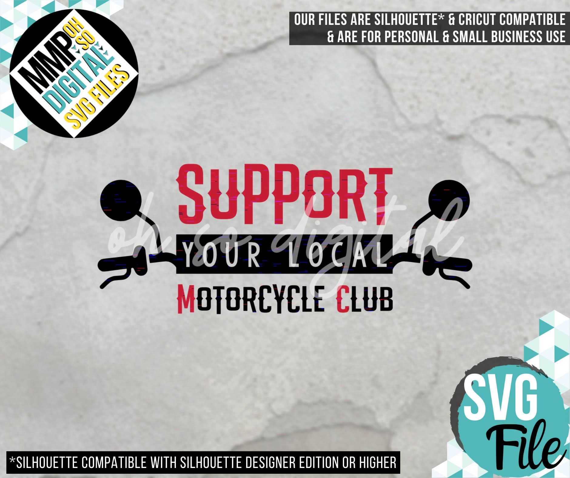 Support Your Local Motorcycle Club SVG Local MC Biker Svg Etsy