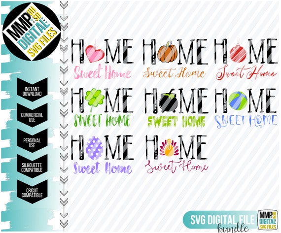 Download Seasonal Svg Bundle Home Sweet Home Holiday Bundle Holiday Etsy