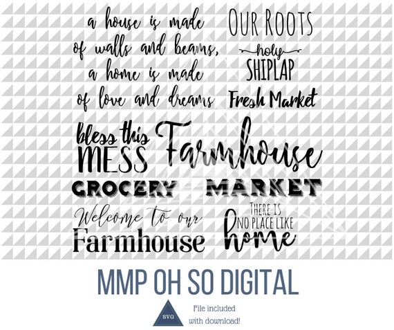 Farmhouse Quotes Bundle Farmhouse sign farmhouse decor | Etsy