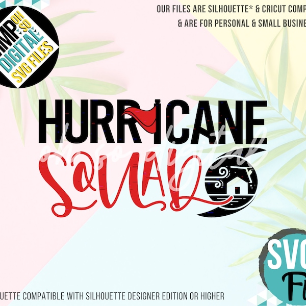 Hurricane SVG, Hurricane Squad SVG, Hurricane Shirt, Red Flag, SVG File, Instant Download, Cuttable Design, Silhouette, Cricut