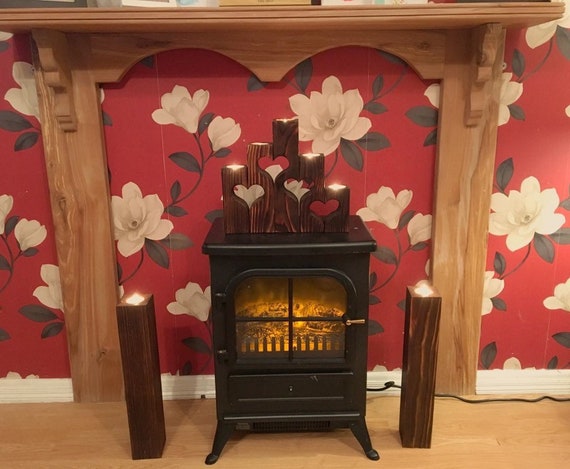 Wooden Candle Holder Etsy