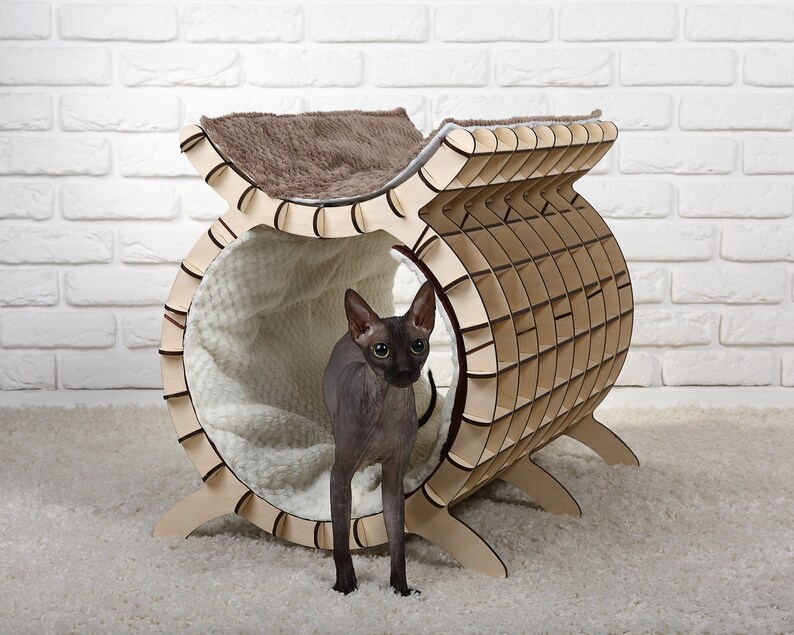 House for Cats tunnel Cat Bed Cat Cave Handwoven Etsy