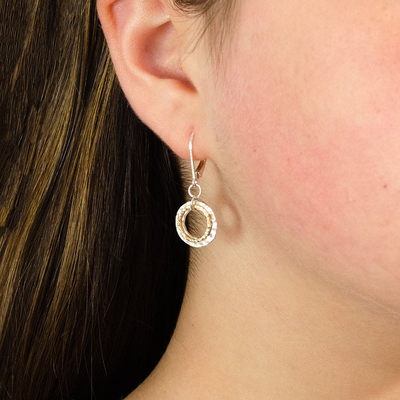 Earrings with circle backs Clearance