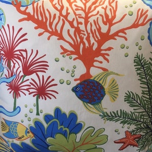 18 x 18 Pillow Cover Swavelle Indoor Outdoor Splish-Splash Atlantis Hand Crafted 18 x 18 Pillow Cover Swavelle Indoor Outdoor Splish-Splash Atlantis Hand Crafted