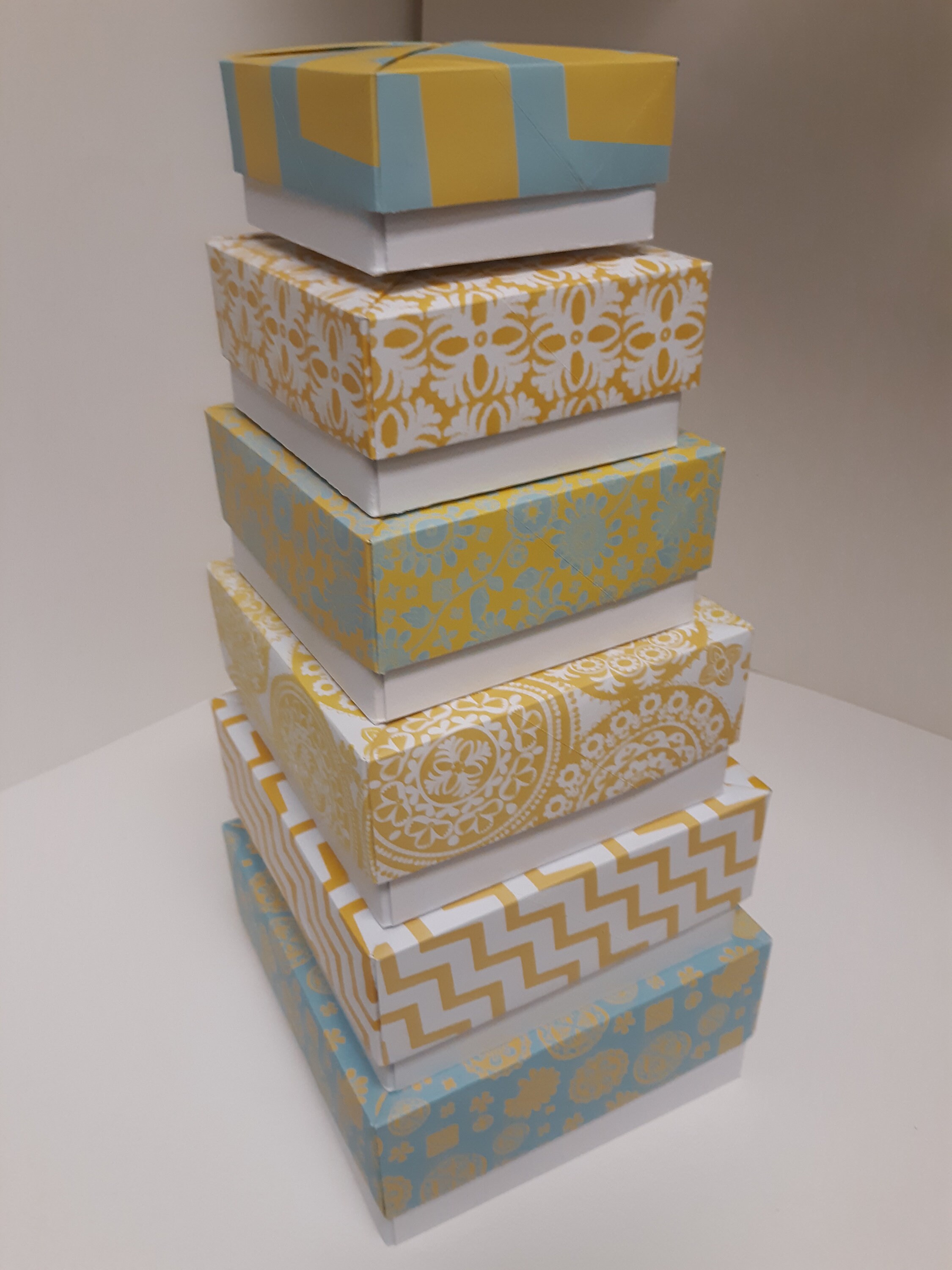 Origami Nesting Gift Boxes 6 Box Set Etsy