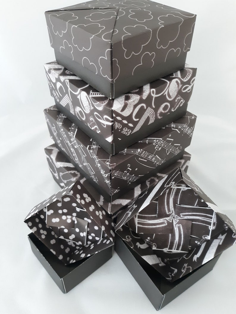Origami Nesting Gift Boxes 6 Box Set Etsy