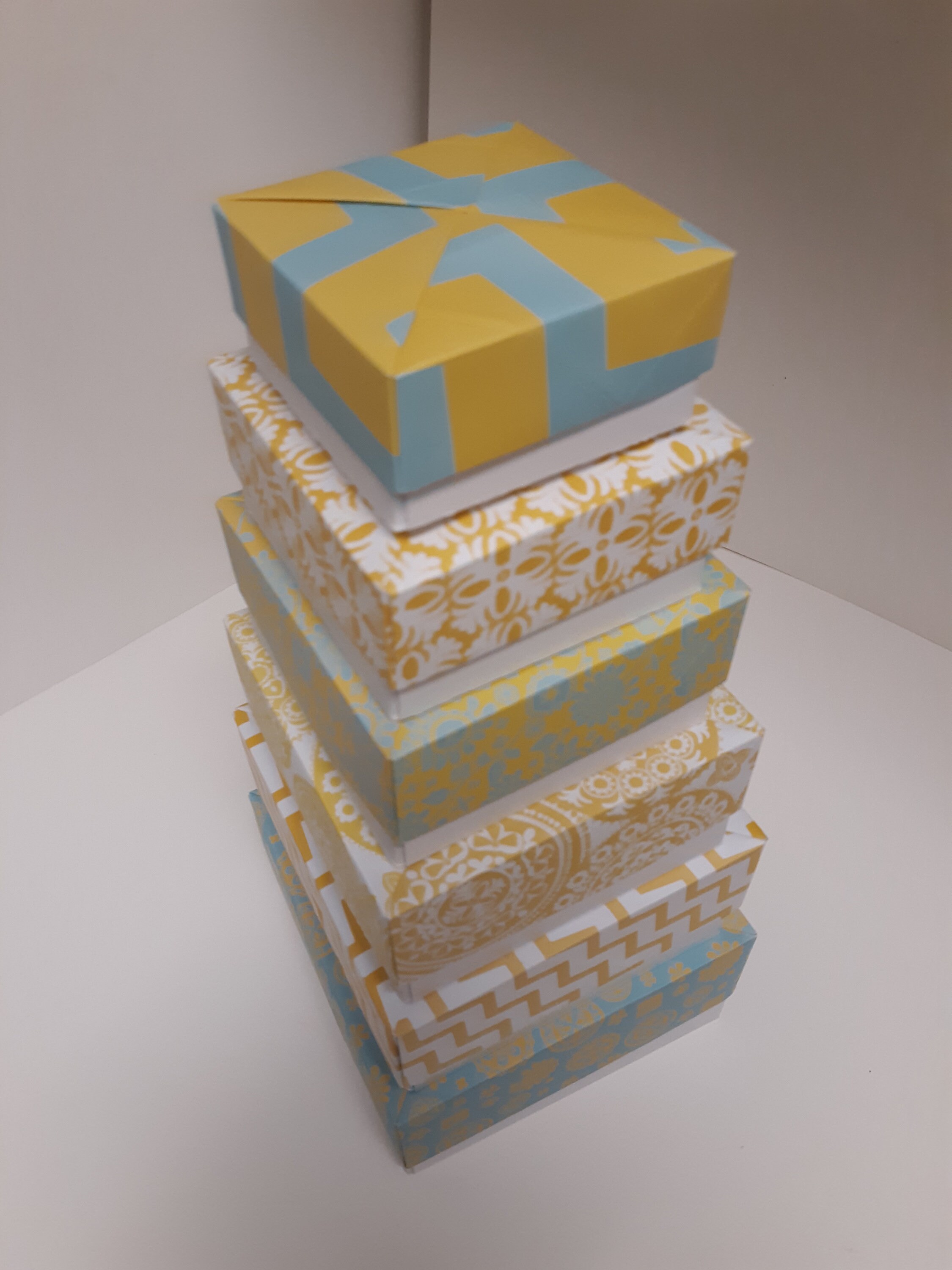 Origami Nesting Gift Boxes 6 Box Set Etsy