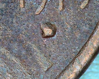 1979D Abraham Lincoln One Cent Penny Die Chip Filled Mint Mark Obverse Variety Error Collectible Currency Coin