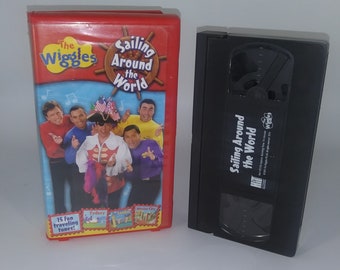 Original 2005 The Wiggles Sailing Around the World VHS Tape Kid's Children's Movie Clamshell Case Australian Musical
