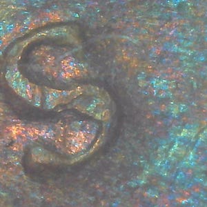 1946 S Abraham Lincoln Wheat One Cent Penny Over Mint Mark Variety Resembles Dollar Sign Obverse Collectible Currency Coin Pink Toning