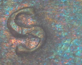 1946 S Abraham Lincoln Wheat One Cent Penny Over Mint Mark Variety Resembles Dollar Sign Obverse Collectible Currency Coin Pink Toning