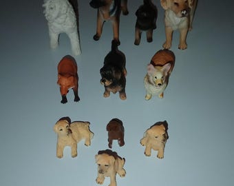Assortment Schleich Set Dogs German Shepherd Puppy Welsh Corgi Golden Retriever Wire Haired Dachshund Old English Sheep Yowie Red Fox Bundle