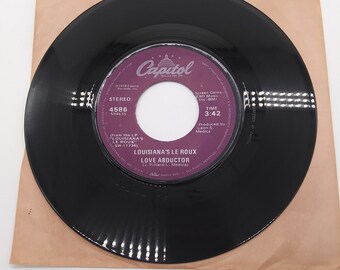 Vintage 1978 Louisiana's Le Roux Vinyl Record Capitol Records Love Abductor/New Orleans Ladies Never Played Mint