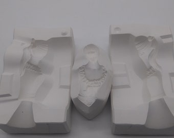 RARE Vintage Narco Eileen #370-042-07 Porcelain Victorian Drape Doll Lady Woman Figurine Seated Chair & Book Slip Casting Mold 3 Molds