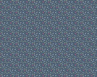 FAT QUARTER Geometric Fabric Minki Kim Serendipity Fabric Navy Sprinkles Fabric Riley Blake Designs