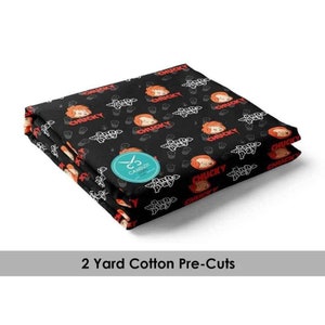 Character Chucky, Halloween Fabric, Cotton Fabric by the Yard - Chucky Cotton Fabric - Camelot 96130103-2