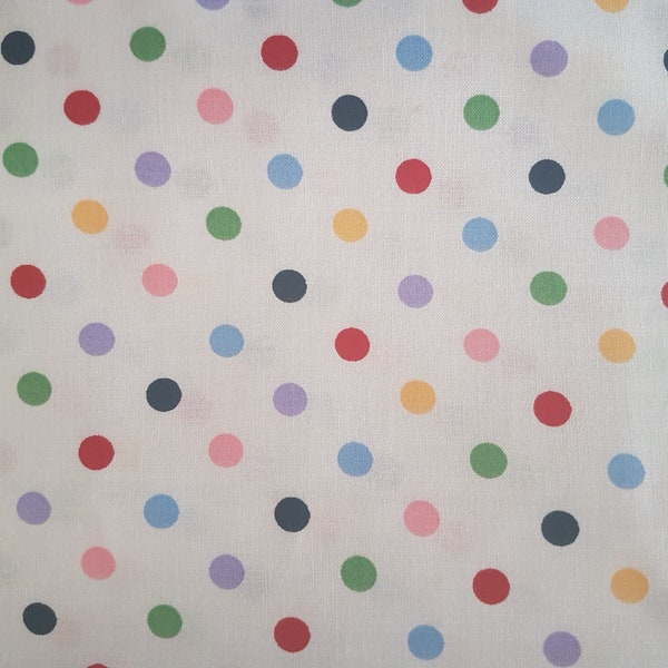 Polka Dot Fabric by the Yard, Dot Fabric, 100% Cotton