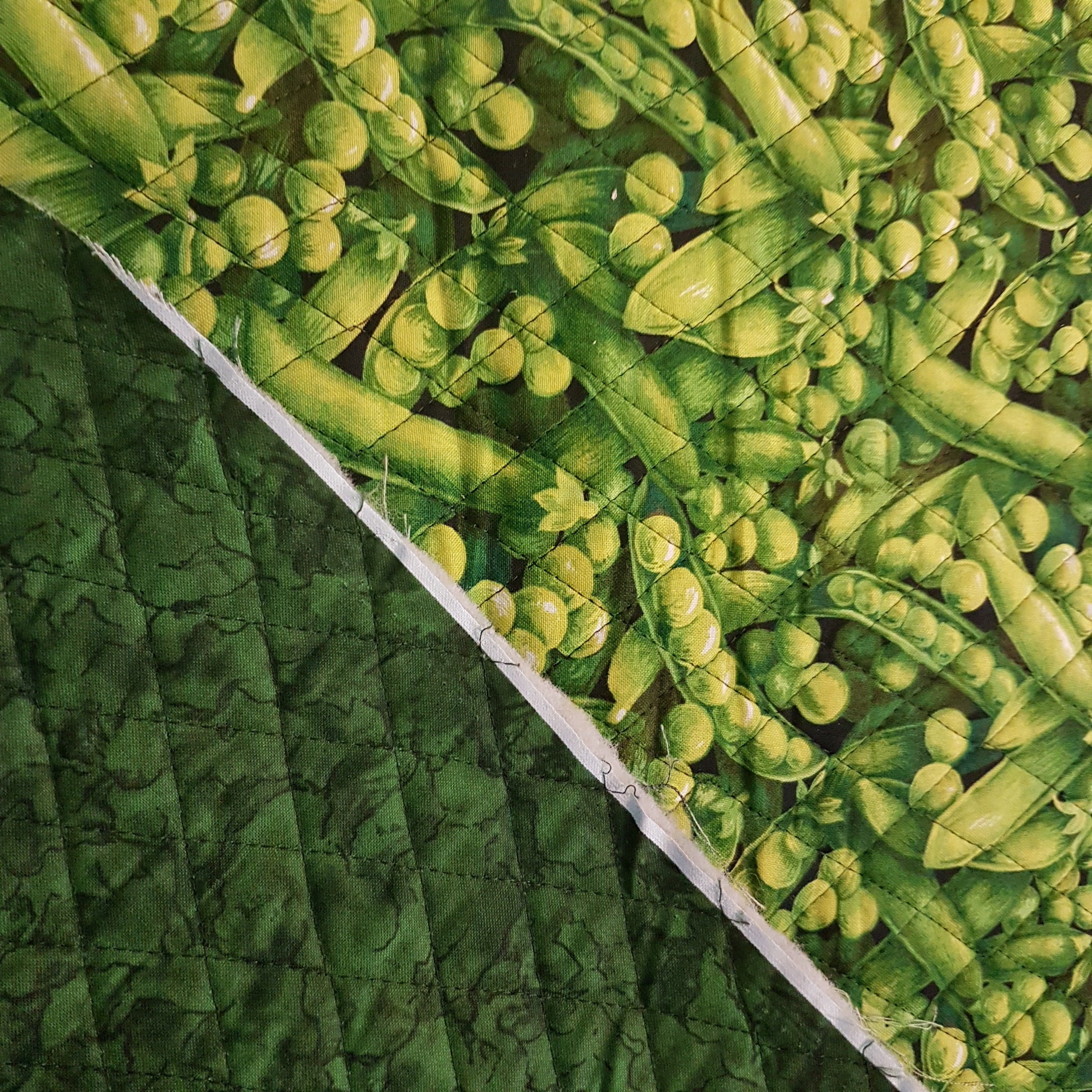 Green Pea Double Sided QUILT Fabric Farmer John's Etsy