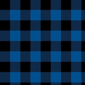 Blue Buffalo Plaid Flannel, Cotton, Fabric, lumberjack, 1 inch squares