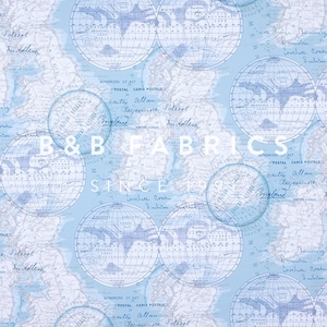 Globe, globus vintage, tissu de toile ottomane premium, décor maison, tissu de carte de toile d’artisanat par cour, tissu par mètre