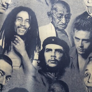 Polyester Spandex-tyg: Albert Einstein, Bob Marley-tryck - 4-vägs stretch bild 2