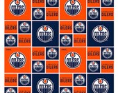 NHL Edmonton Oilers Cotton Fabric by the Yard, Sykel Enterprises, fabric by the Metre