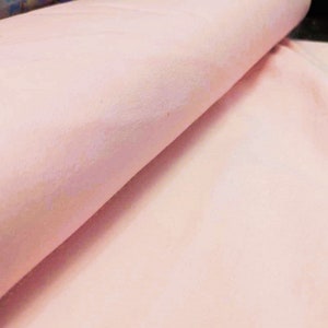 FLANNEL Solids -Rosewater Pink Flannel by the Yard, Light Pink flannel