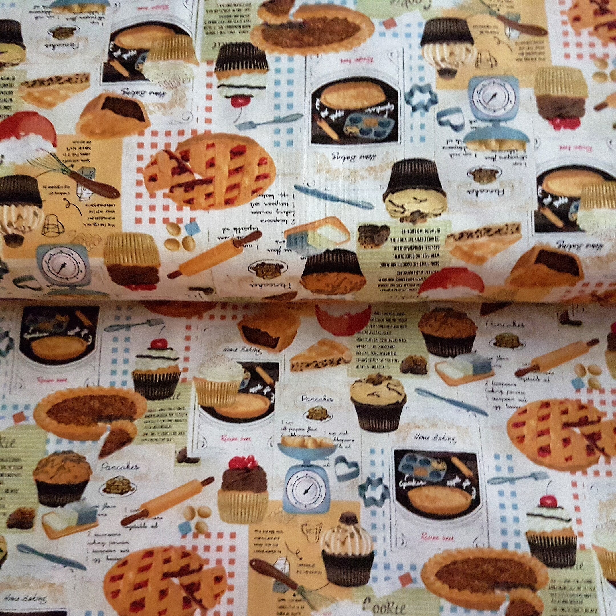Bake Fabric Pie Fabric by the Yard Sweet Treat Quilting Etsy
