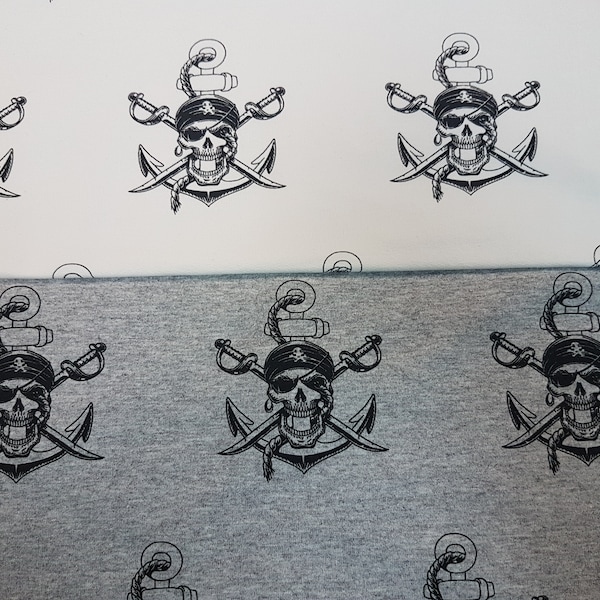 Skull Knit Fabric Etsy
