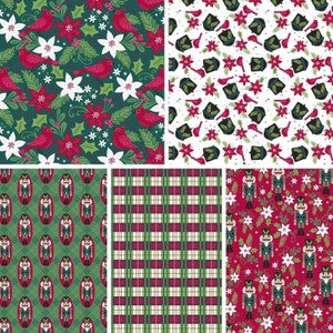 Weihnachtsstoff, Nussknacker Stoff, Weihnachtsstern Stoff, Weihnachtswunder Stoff, 3 Wünsche, Baumwollstoff