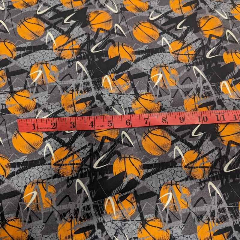 Basketball Fabric Swish Basketball Fabric 100 Premium Etsy