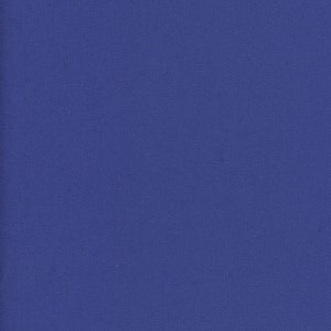 May include: A solid blue fabric swatch. The fabric has a subtle texture.