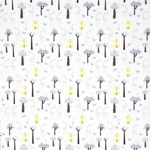 Giraffe Nursery Cotton print by Josephine Blay, Copenhagen Print Factory, 100% Organic Cotton High Quality
