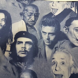 Polyester Spandex-tyg: Albert Einstein, Bob Marley-tryck - 4-vägs stretch bild 3