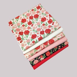 Riley Blake Fabric, Six (6) Piece Fat Quarter Bundle or 1/2 Yard Bundle, Quilting Cotton Fabric