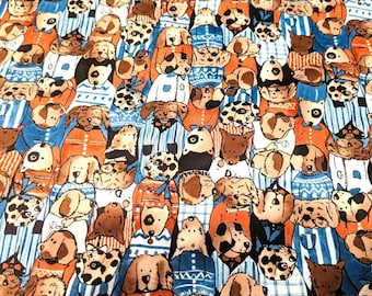 Dog Print PUL Laminated Fabric by the Yard