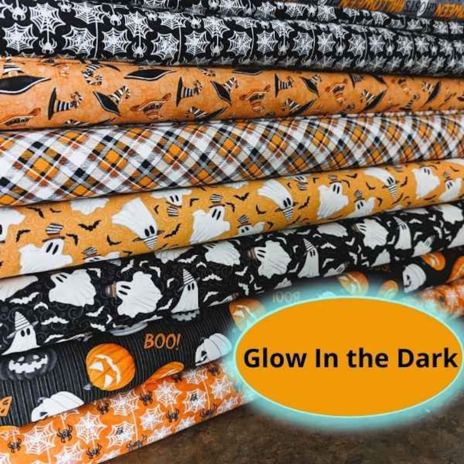 Halloween Fabric Glow in the Dark Fabric Quilting Cotton by Etsy Canada
