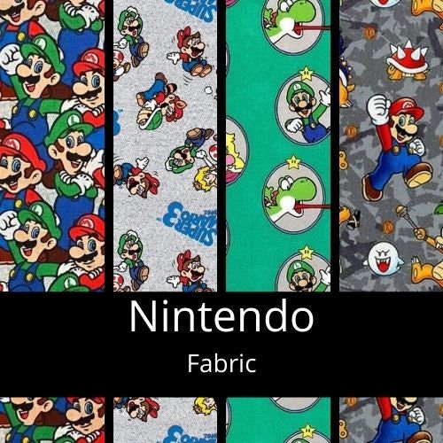  Fabric & Fabric Super Mario Bros Tela Luigi Vendido por The Fat  Quarter (18 X 22) Nuevo BTFQ : Arte y Manualidades
